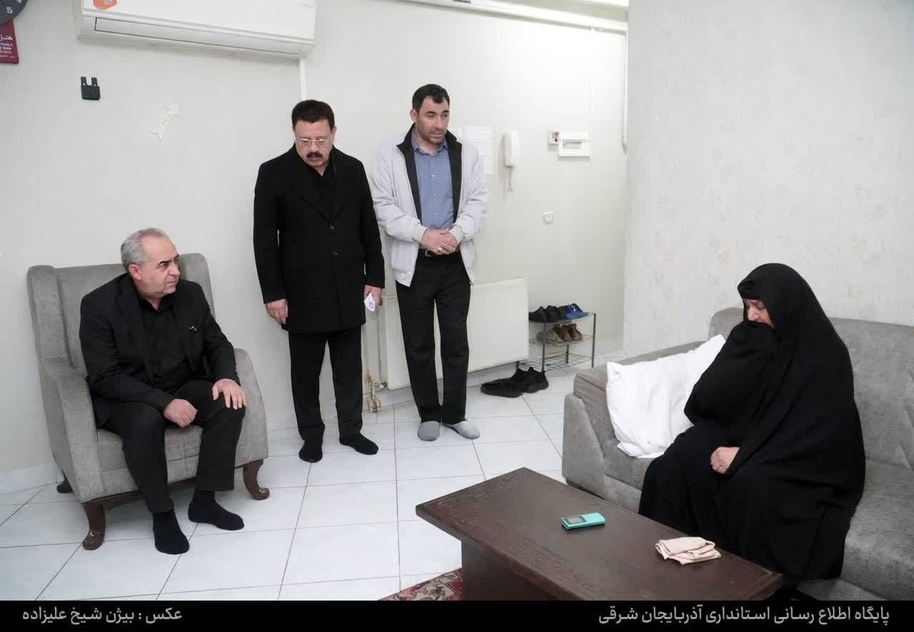 استاندار آذربایجان شرقی به دیدار آسیبدیدگان جنگ رمضان رفت؛ نگران نباشید ما در کنار شما هستیم