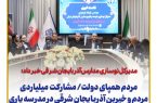 مدیرکل نوسازی مدارس آذربایجان شرقی خبر داد : مردم همپای دولت / مشارکت ۱۵۲ میلیاردی خیرین و مردم آذربایجان شرقی در مدرسه یاری