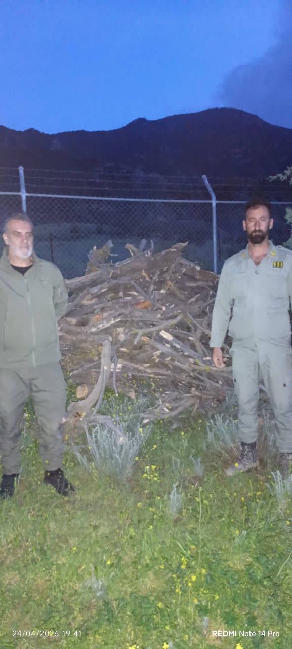 دستگیری متخلف قطع اشجار در محدوده پارک ملی ارسباران